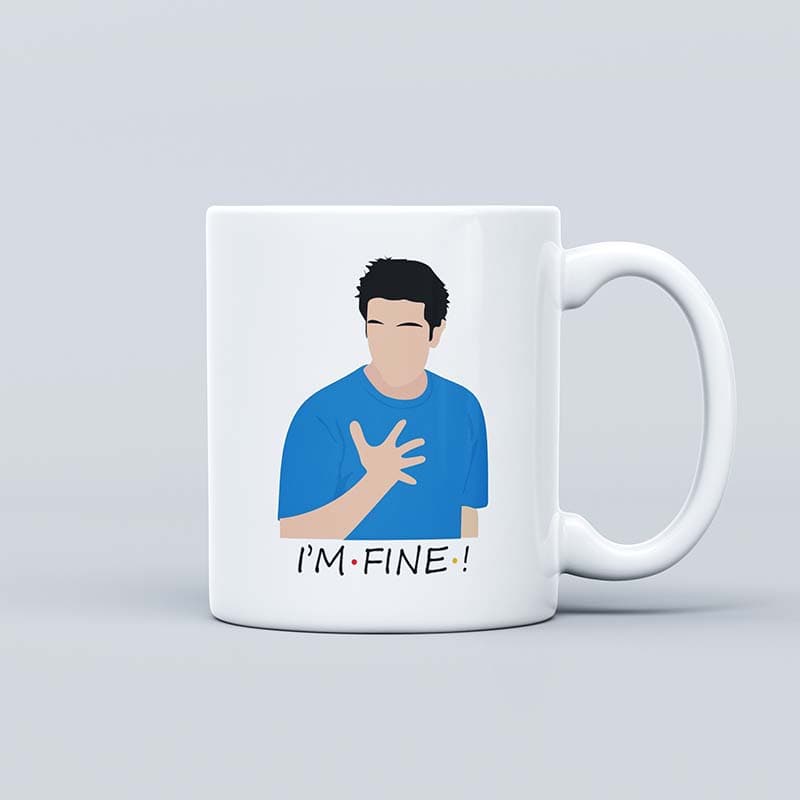 ماگ سرامیکی Friends طرح i’m fine کد 00633