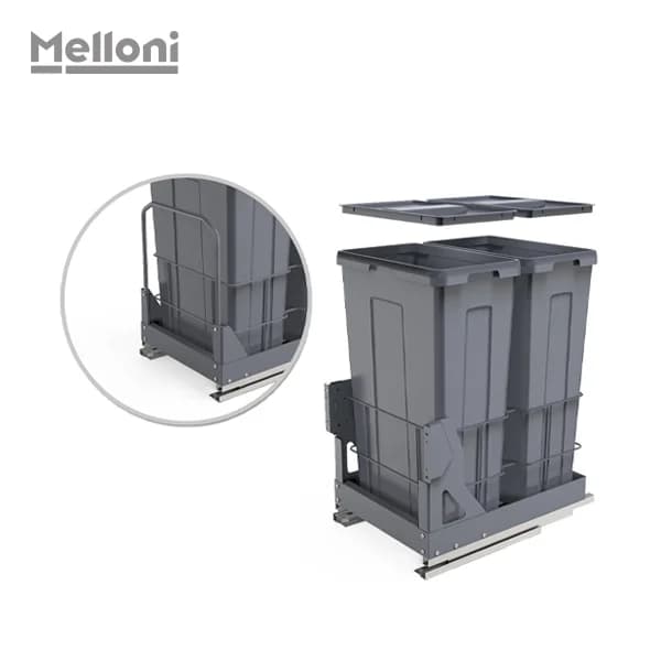 سطل زباله کابینتی 54 لیتری ملونی کد 9026