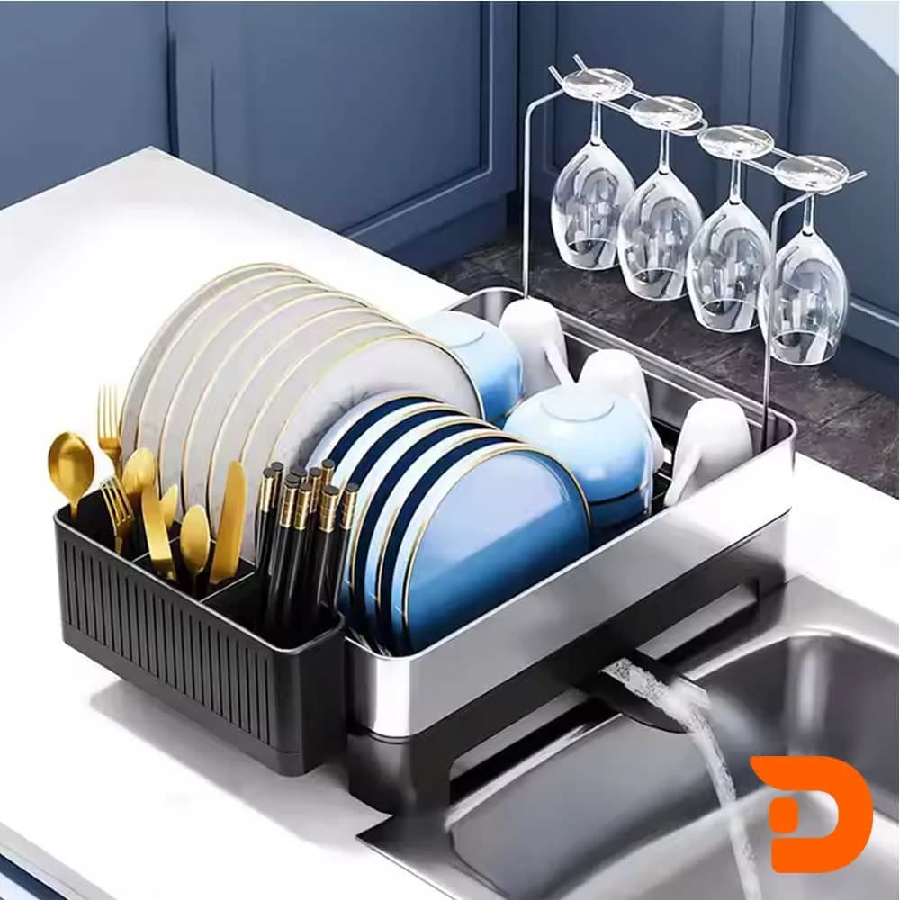 آبچکان رومیزی ملونی EuroDesign استیل کد 9162 — تصویر ۲