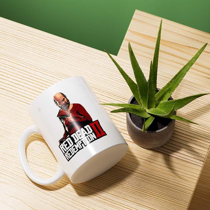 ماگ سرامیکی Red Dead Redemption 2 طرح Uncle کد 00581 — تصویر ۲
