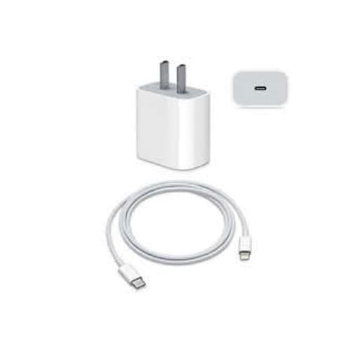 شارژ با کابل لایتنینگ اپل استوری 20 وات آیفون APPLE 12Pro Max EU ا Iphone 12pro Max 20W USB-C Power Adapter usb-c to
