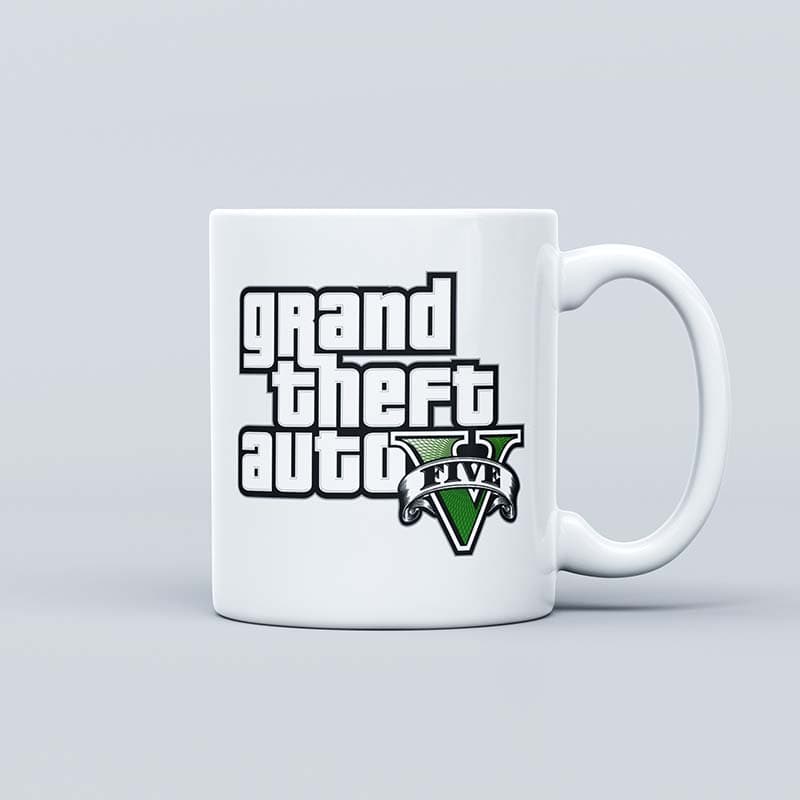 ماگ سرامیکی GTA 5 طرح لوگو کد 00529