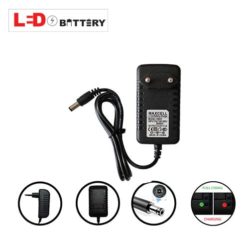 شارژر دیواری باتری لیتیومی مکسل 21 ولت 5 سل 1 آمپر (5s 1A)