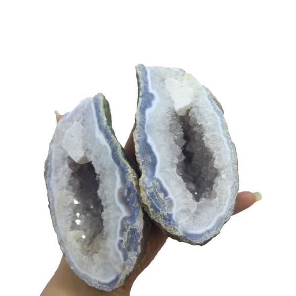 سنگ ژئود توپی کوارتز دو عددی کد 01 — تصویر ۳