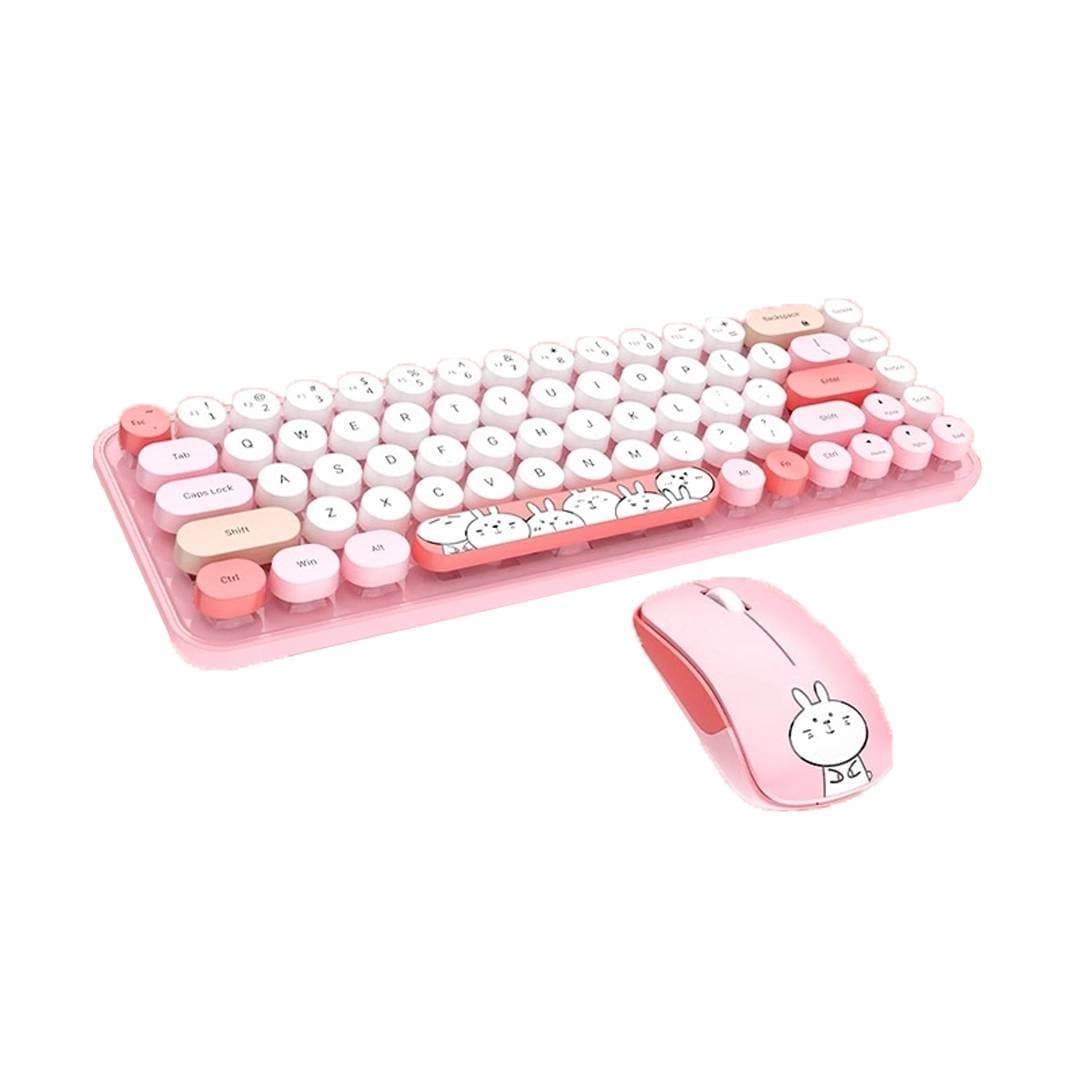 کیبورد و ماوس بی سیم مافی مدل I Bean pro Pink