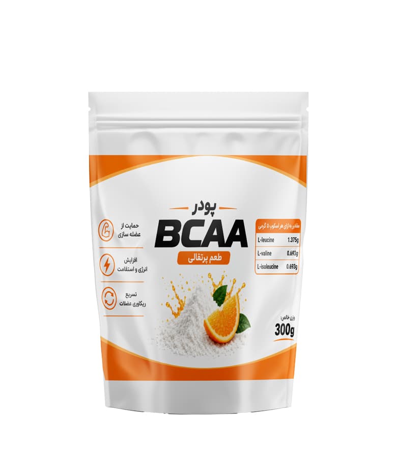 پودر BCAA طعمدار پرتقالی ۳۰۰ گرمی