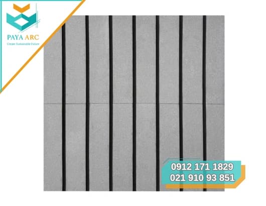 آجر نسوز نما رستیک خاکستری 7×33