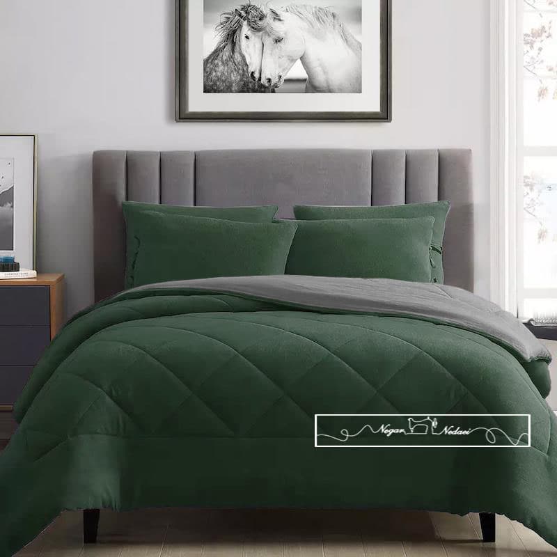 روتختی مینیمال کتان مخمل طرح لوزی (رنگبندی) — تصویر ۷