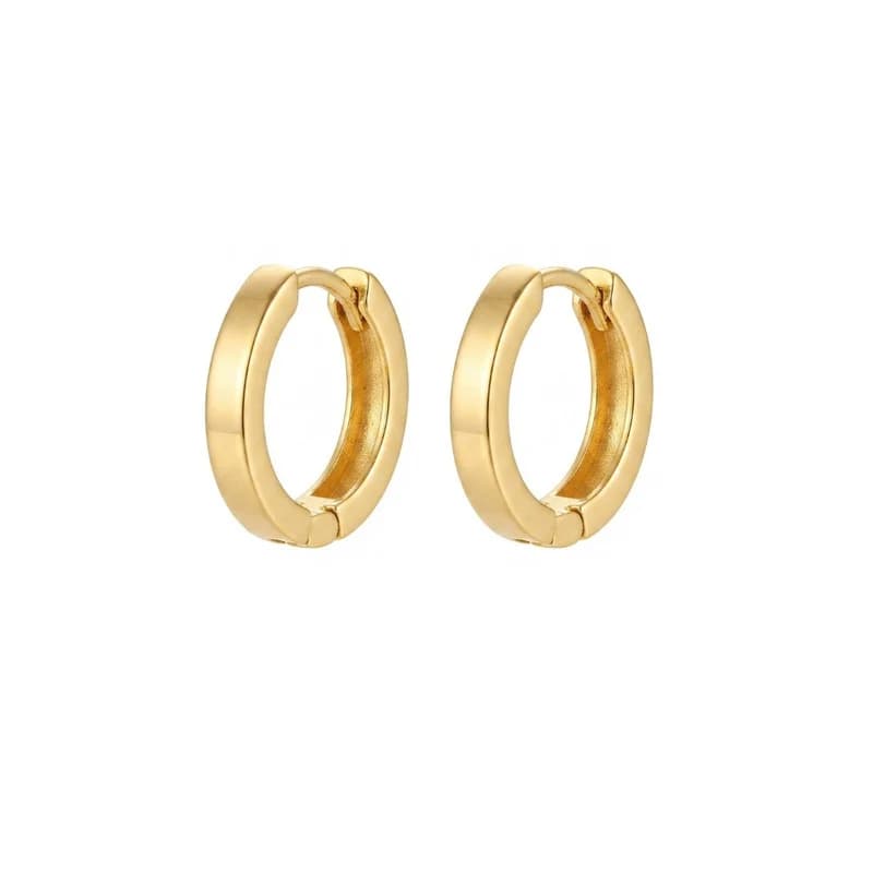 گوشواره حلقه‌ای زنانه مدل E113s — تصویر ۲