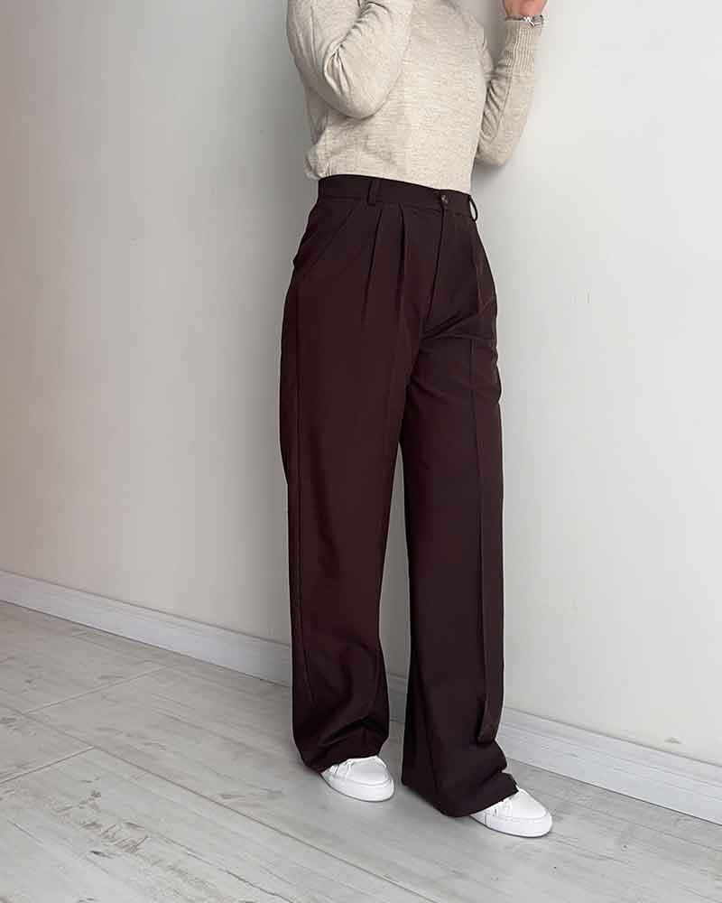 شلوار Velora (قهوه ای) — تصویر ۷