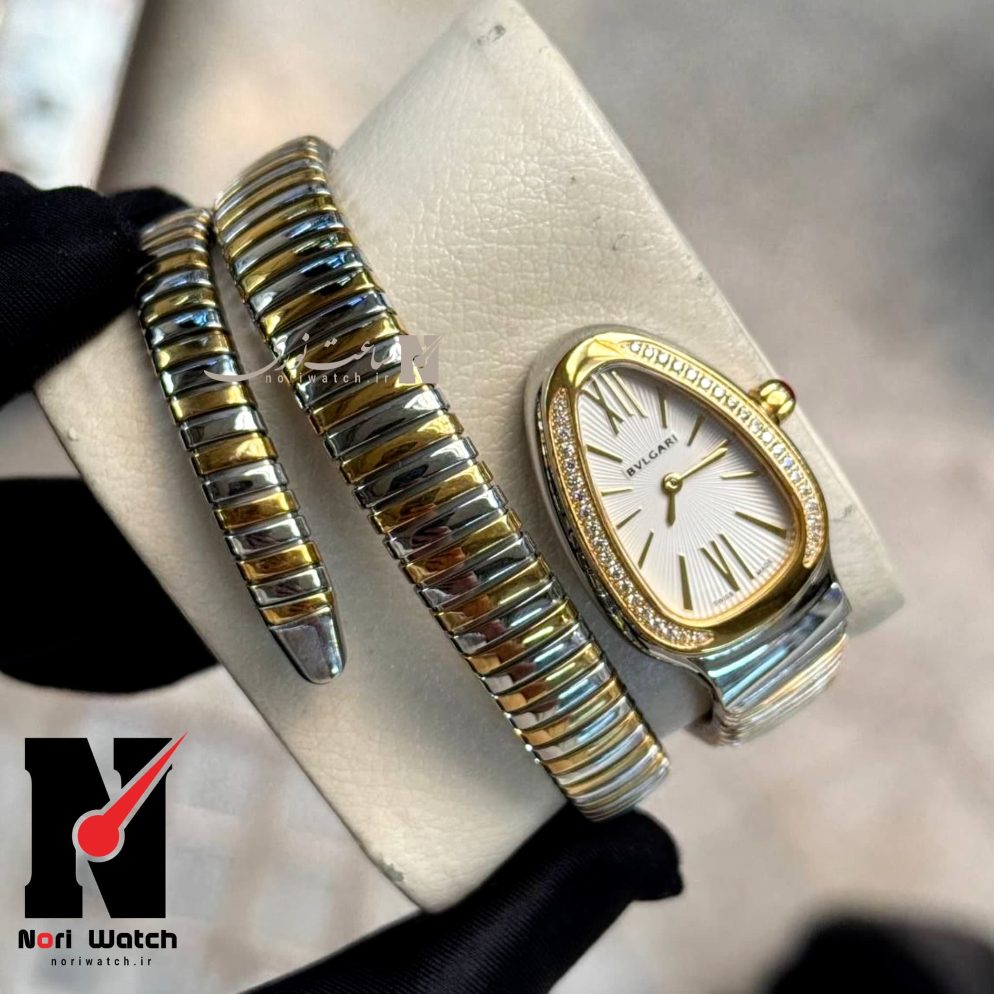 ساعت مچی زنانه بولگاری دو دور ماریBvlgari Serpenti Tubogasluk