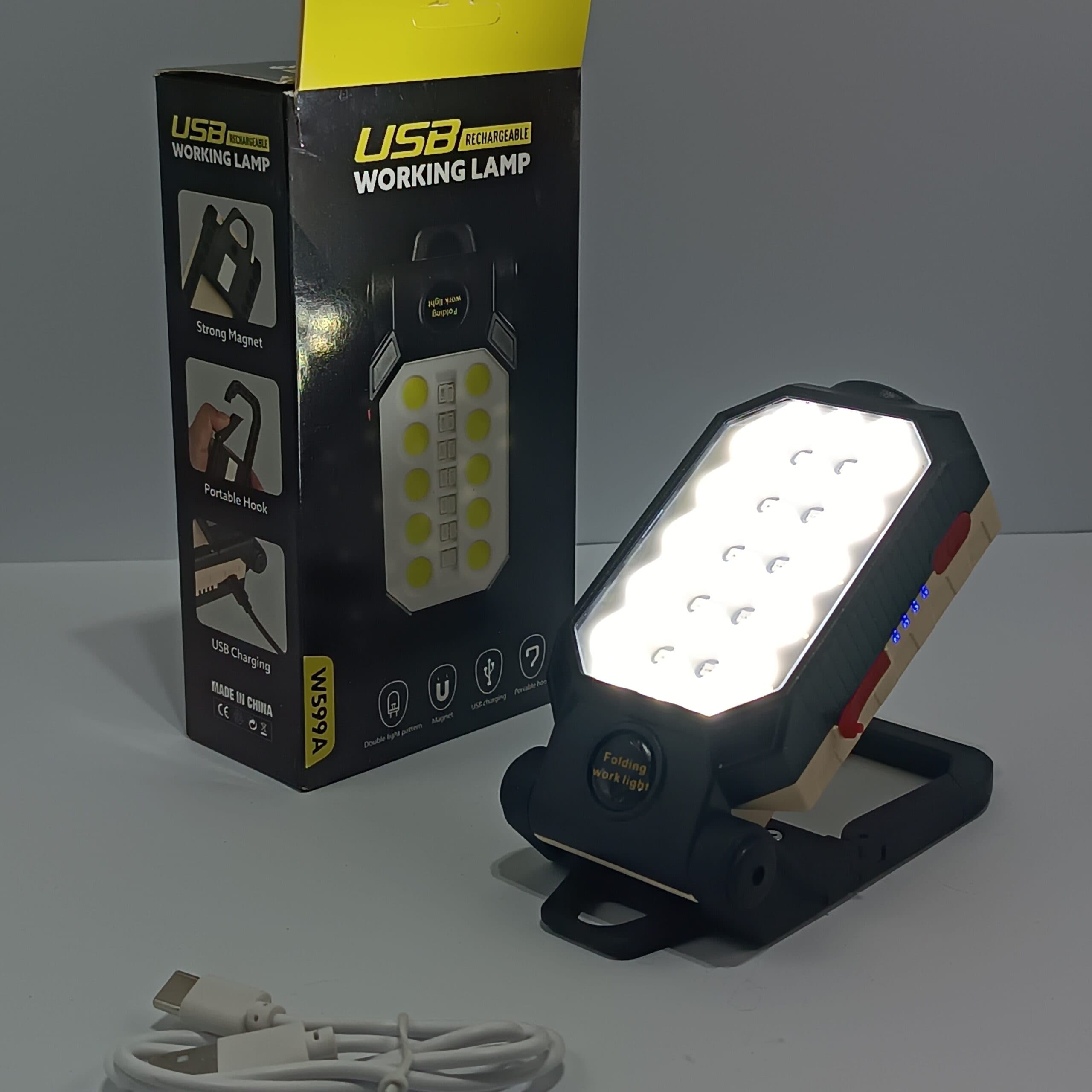چراغ کمپینگ w599b شارژی متوسط کد 190 — تصویر ۳
