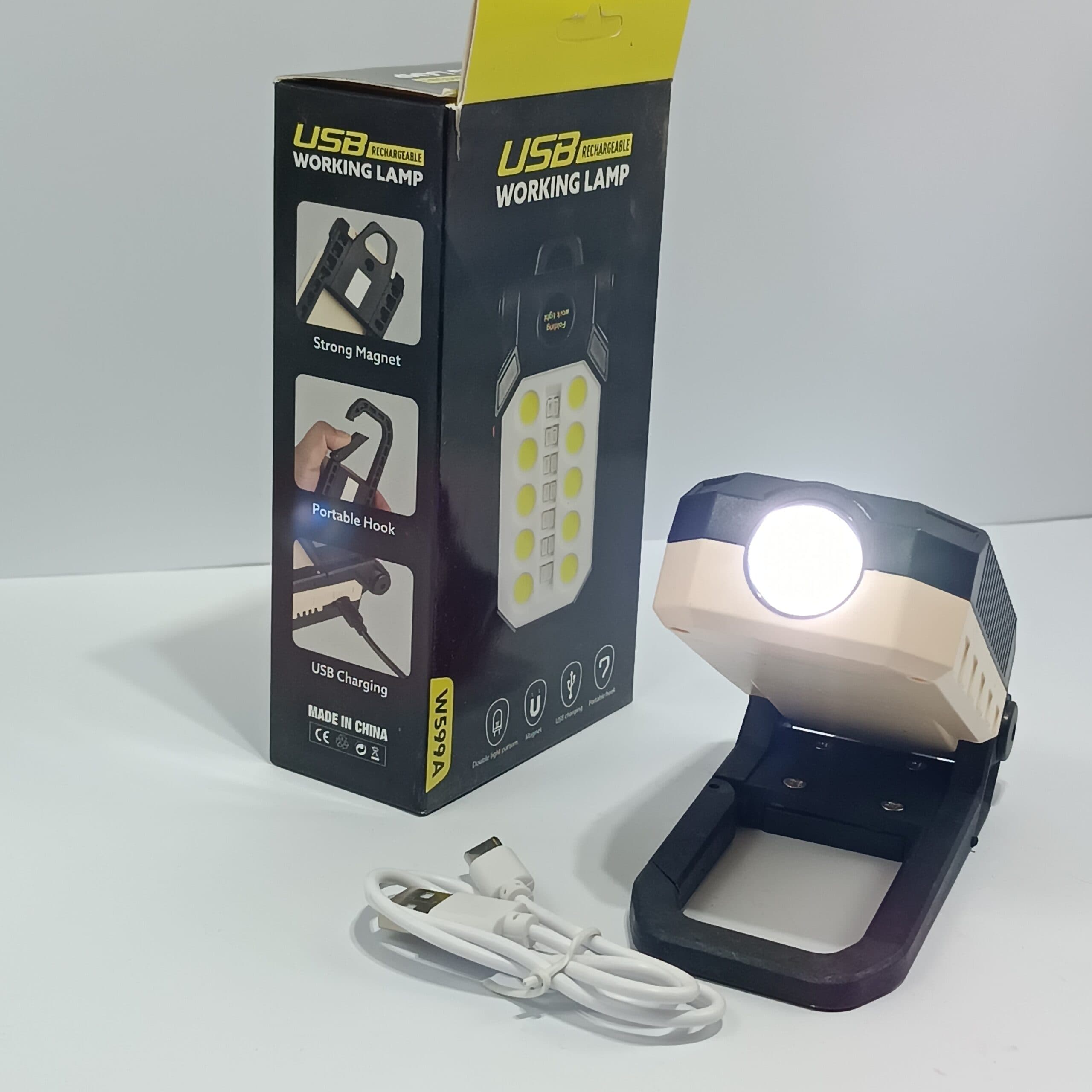 چراغ کمپینگ w599b شارژی متوسط کد 190 — تصویر ۴