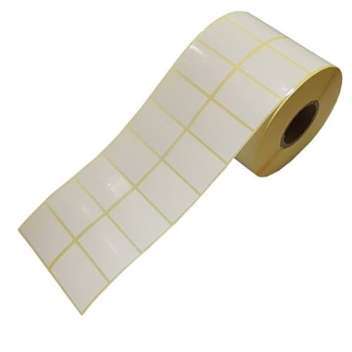 لیبل (برچسب) کاغذی دو ردیفه 51*34 رول 3000 تایی