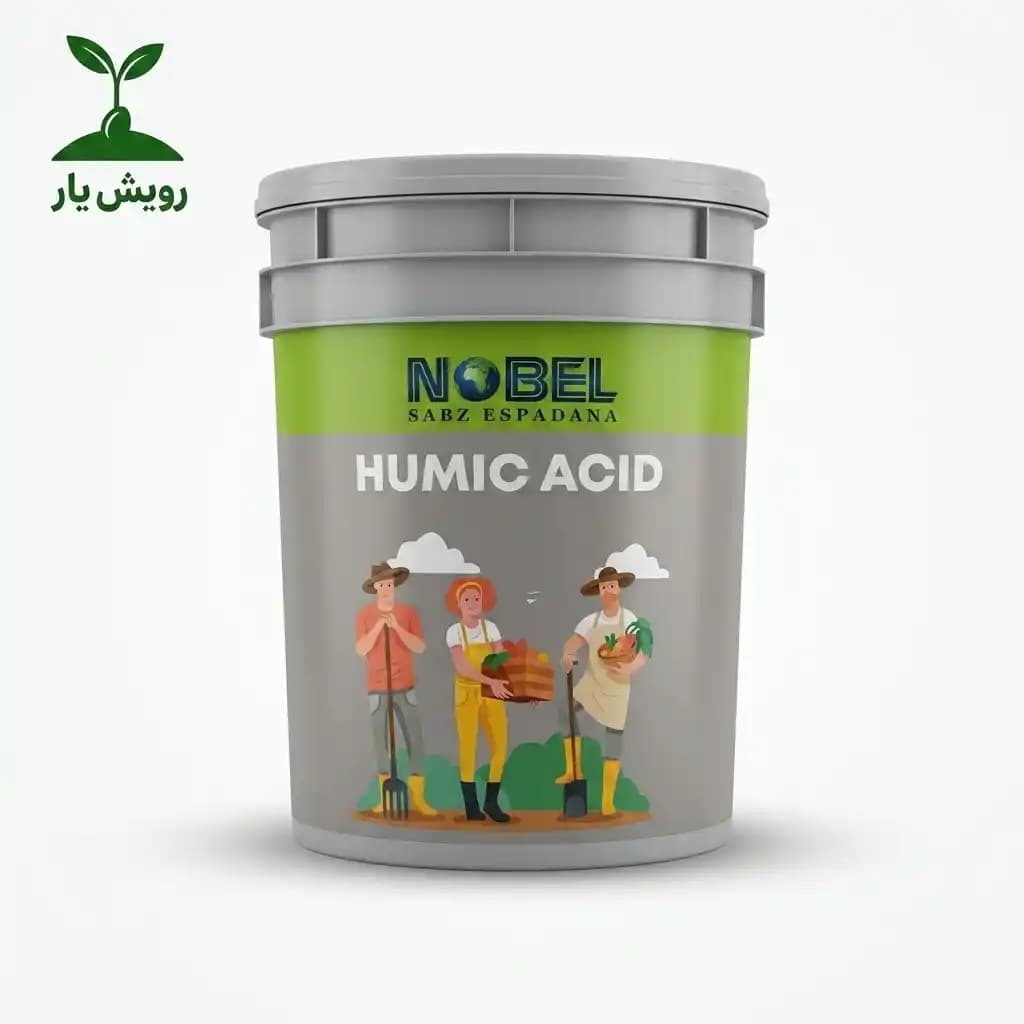 هیومیک اسید ژله‌ای نوبل (Nobel Humic Acid) ۲۰ لیتری | محرک زیستی اصلاح خاک