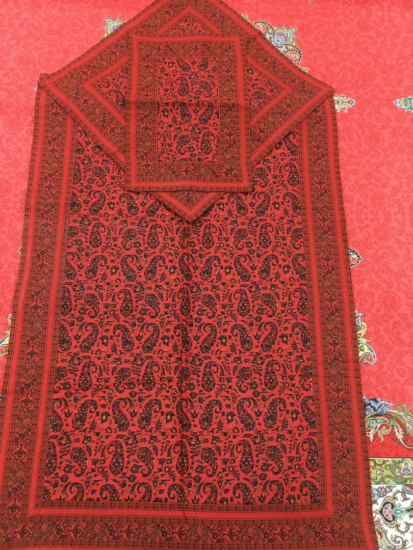 جانماز و سجاده ترمه ابریشم طرح خاتون کد 1