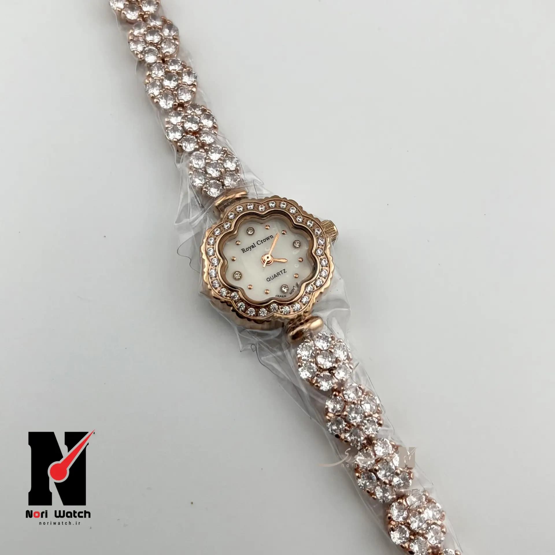 ساعت مچی زنانه رویال کرون نگینی Royal Crown