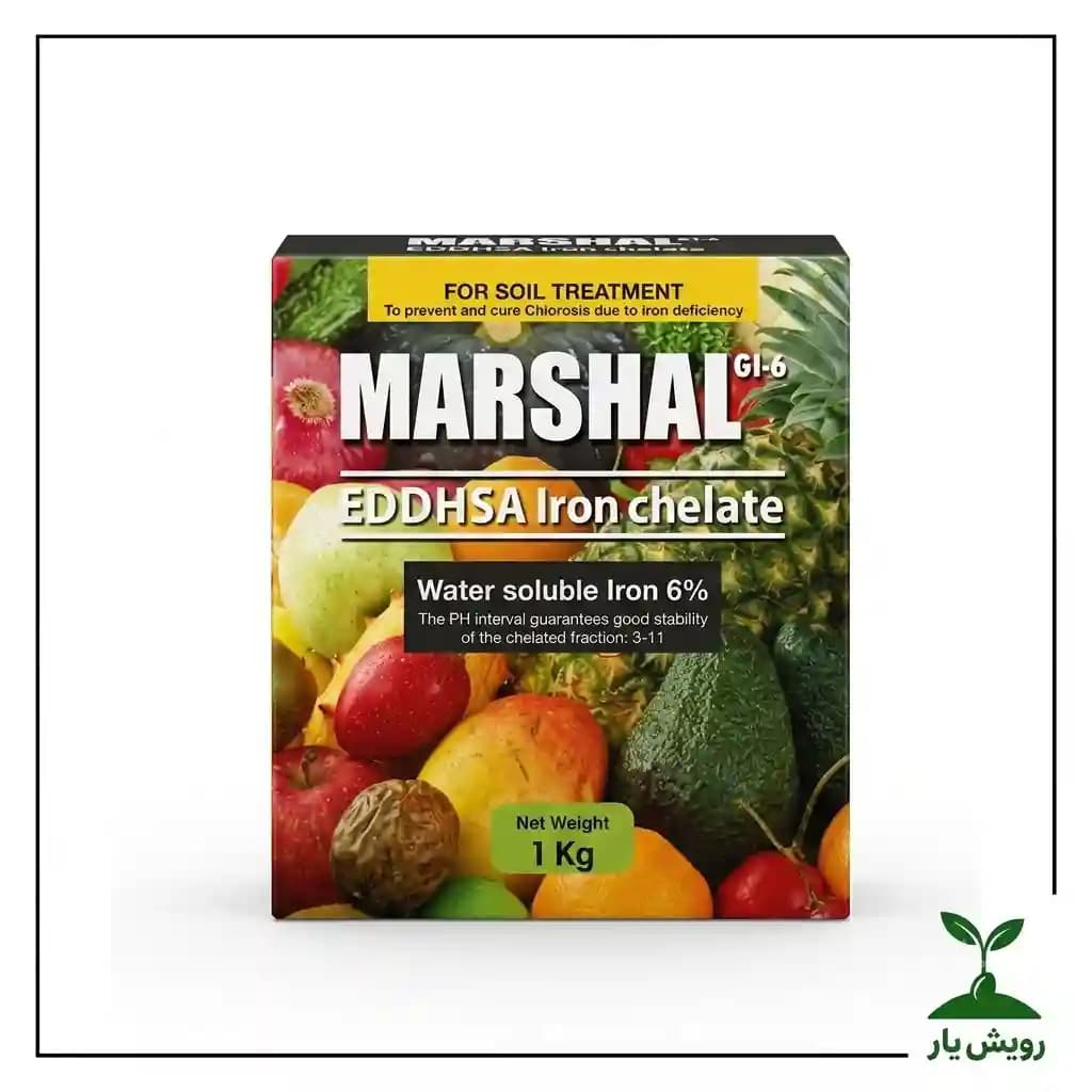 کود کلات آهن ۶٪ مارشال EDDHSA گراب ایتالیا ۱ کیلوگرمی