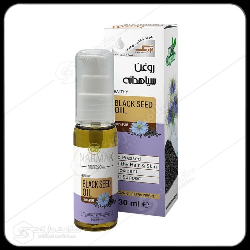روغن سیاهدانه نرمک طلایی مدل پمپی | 30 میل