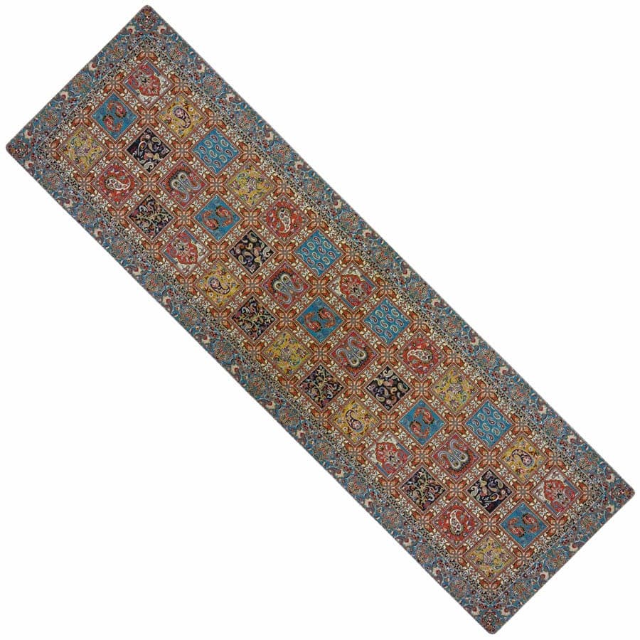 رانر ترمه ابریشم طرح بختیاری کد 1