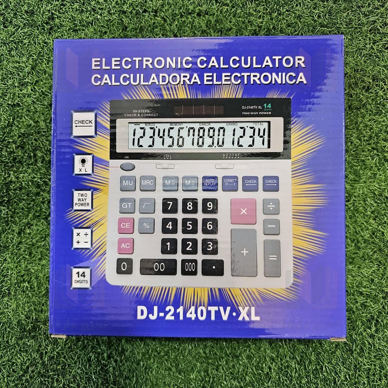 ماشين حساب DJ-2140TV-XL برند CASIO چینی — تصویر ۳