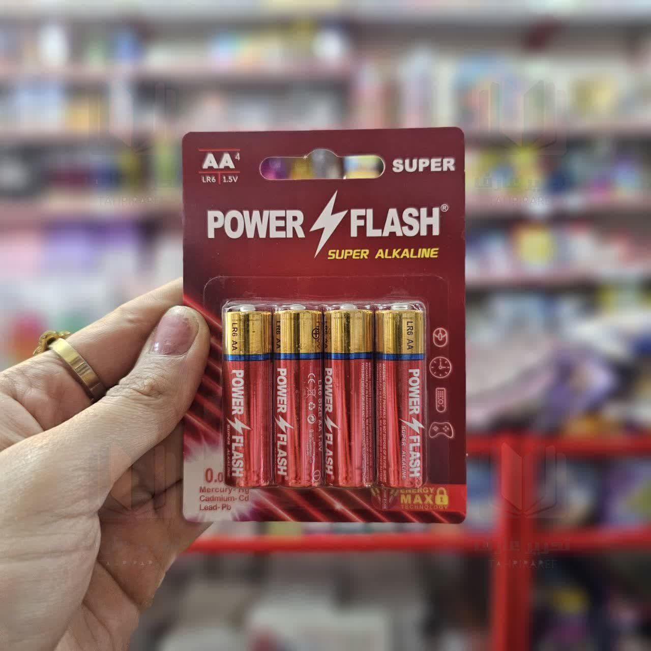 باتري قلم 4 تایی سوپر الکالاين POWER FLASH