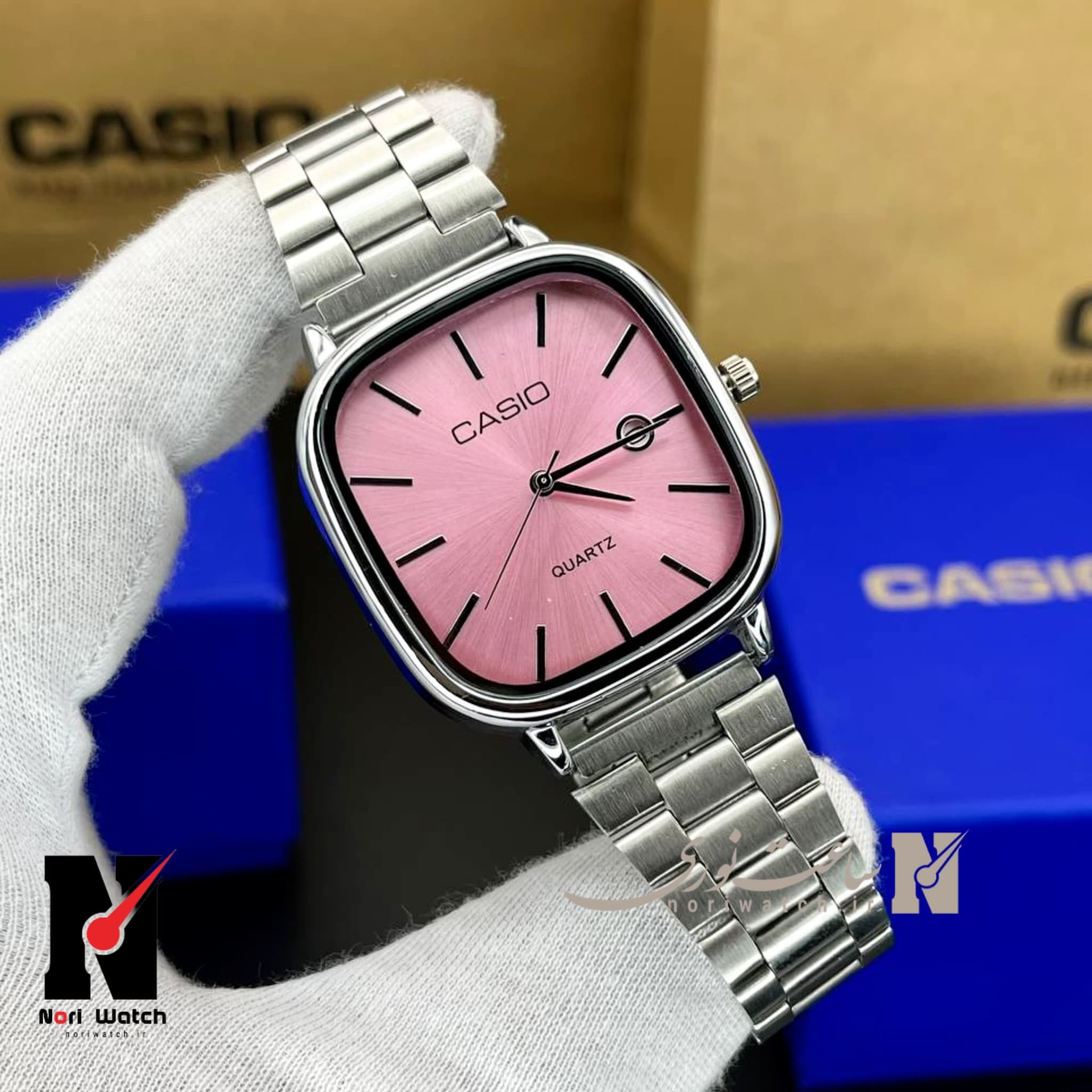 ساعت کاسیو اولدمانی صفحه صورتیCasio