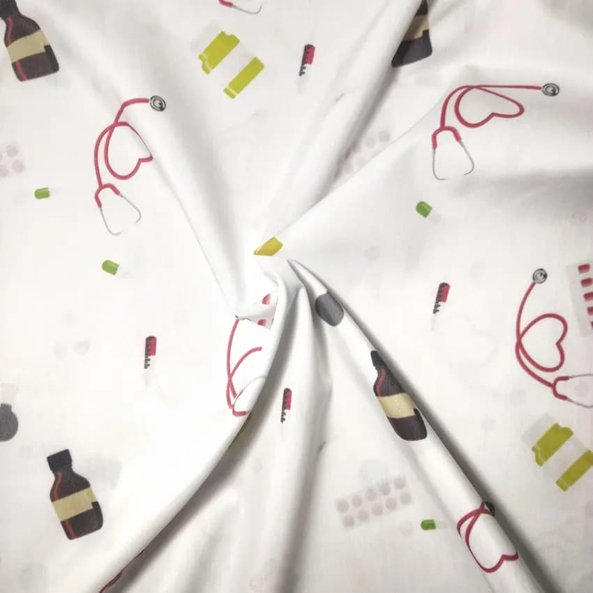پارچه روپوش و اسکراب طرح پزشکی 4011114 — تصویر ۳