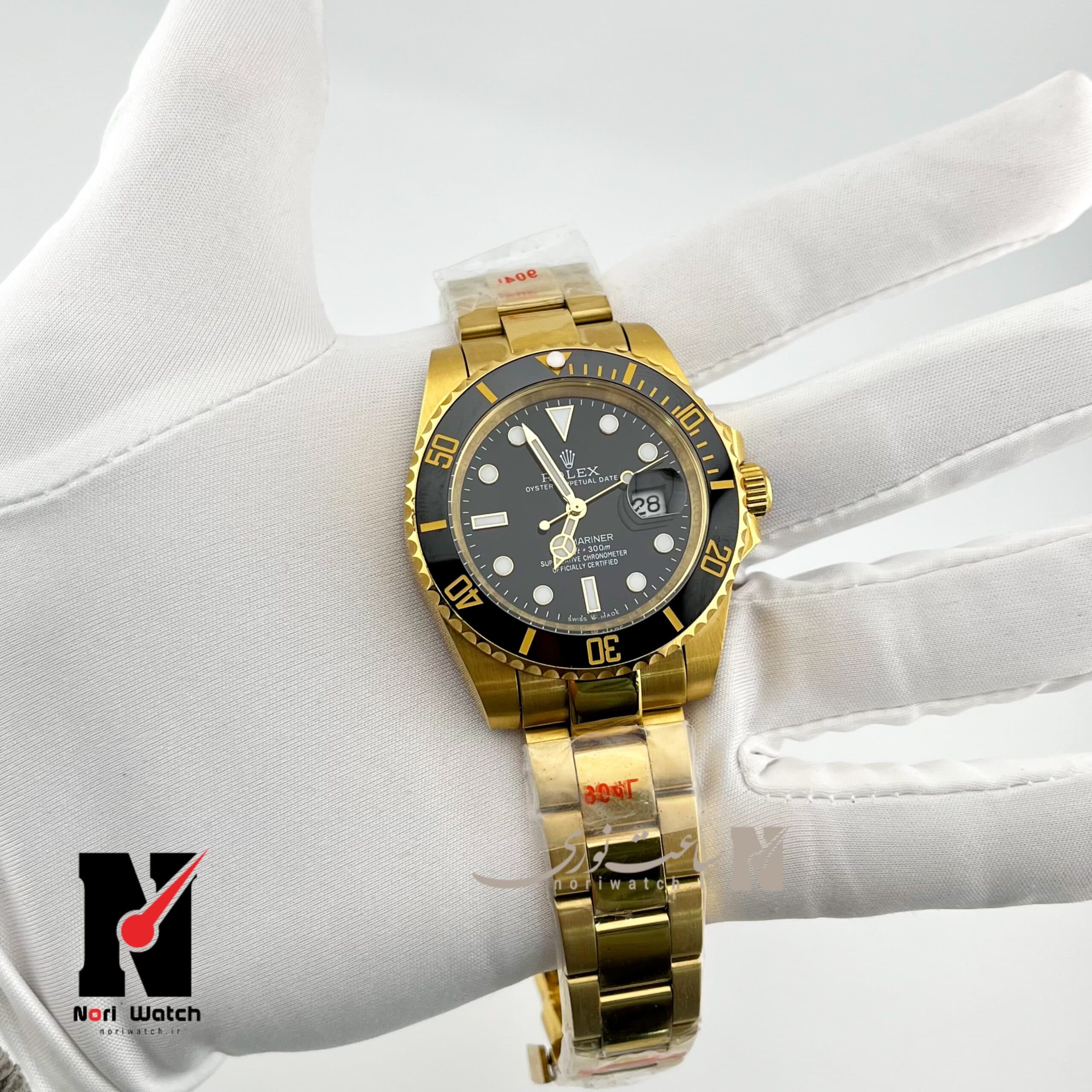 ساعت مردانه رولکس سابماینر طلایی ROLEX Submariner — تصویر ۴