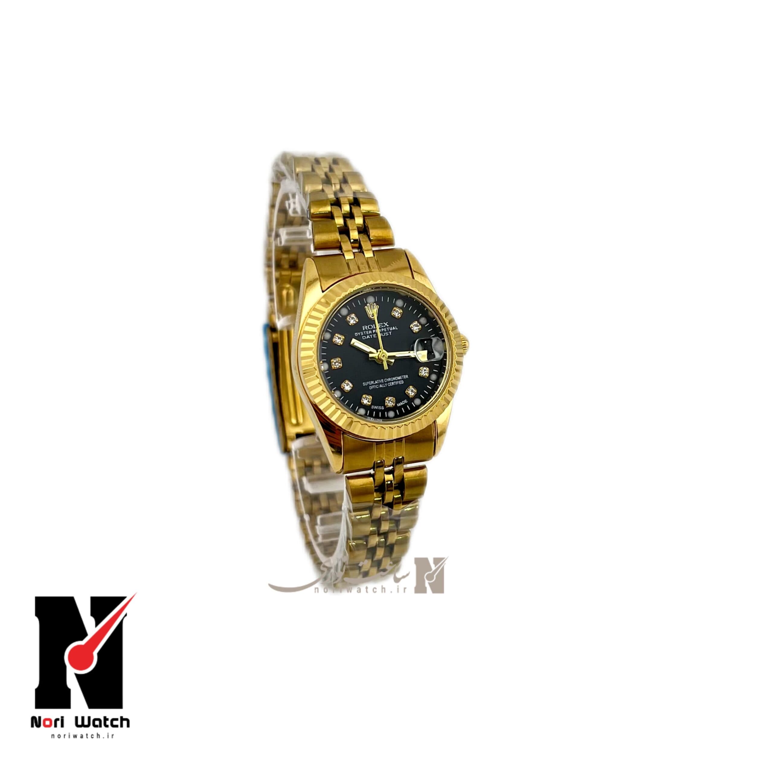 ساعت رولکس دیت جاست زنانه طلاییRolex