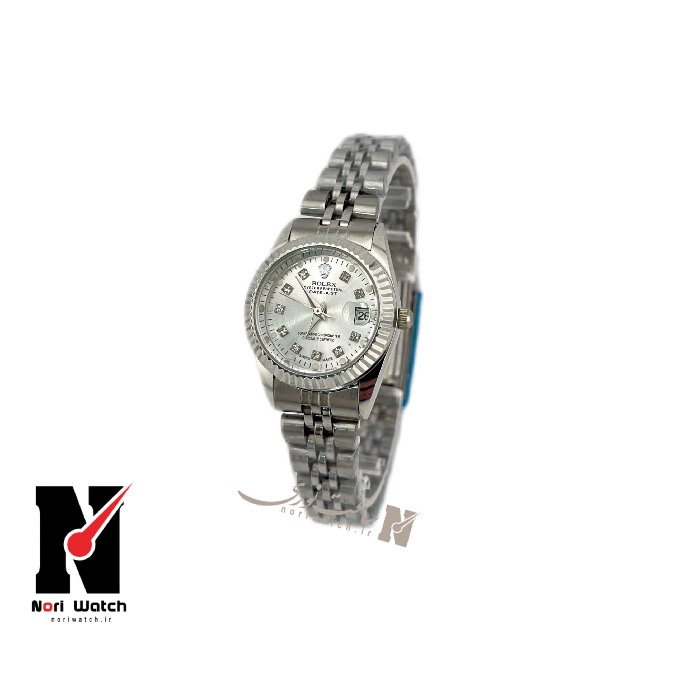 ساعت رولکس دیت جاست زنانه سیلورROLEX