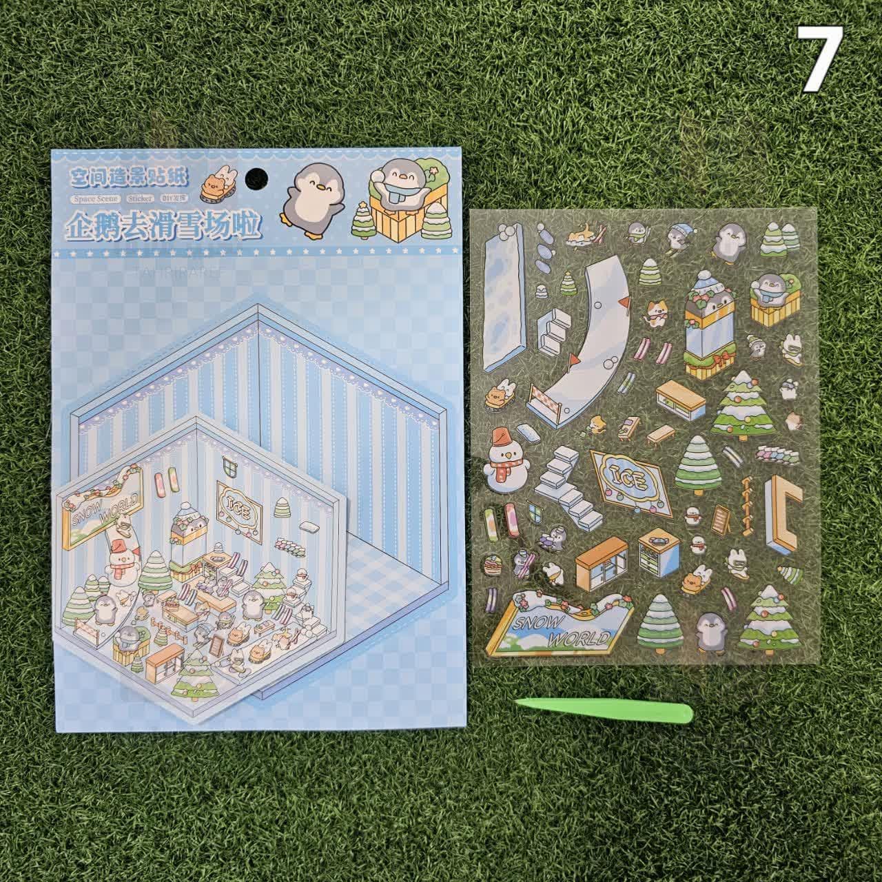 استیکر دیزاین سه بعدی طرح بچه گانه — تصویر ۸