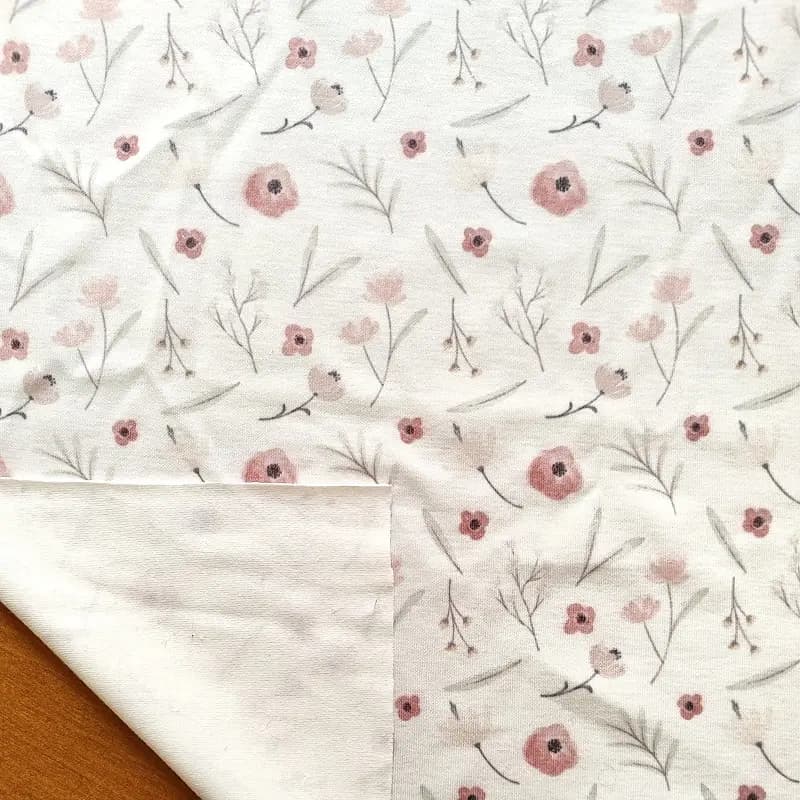 پارچه تریکو طرح گلدار آبرنگی کد 4031005 — تصویر ۲