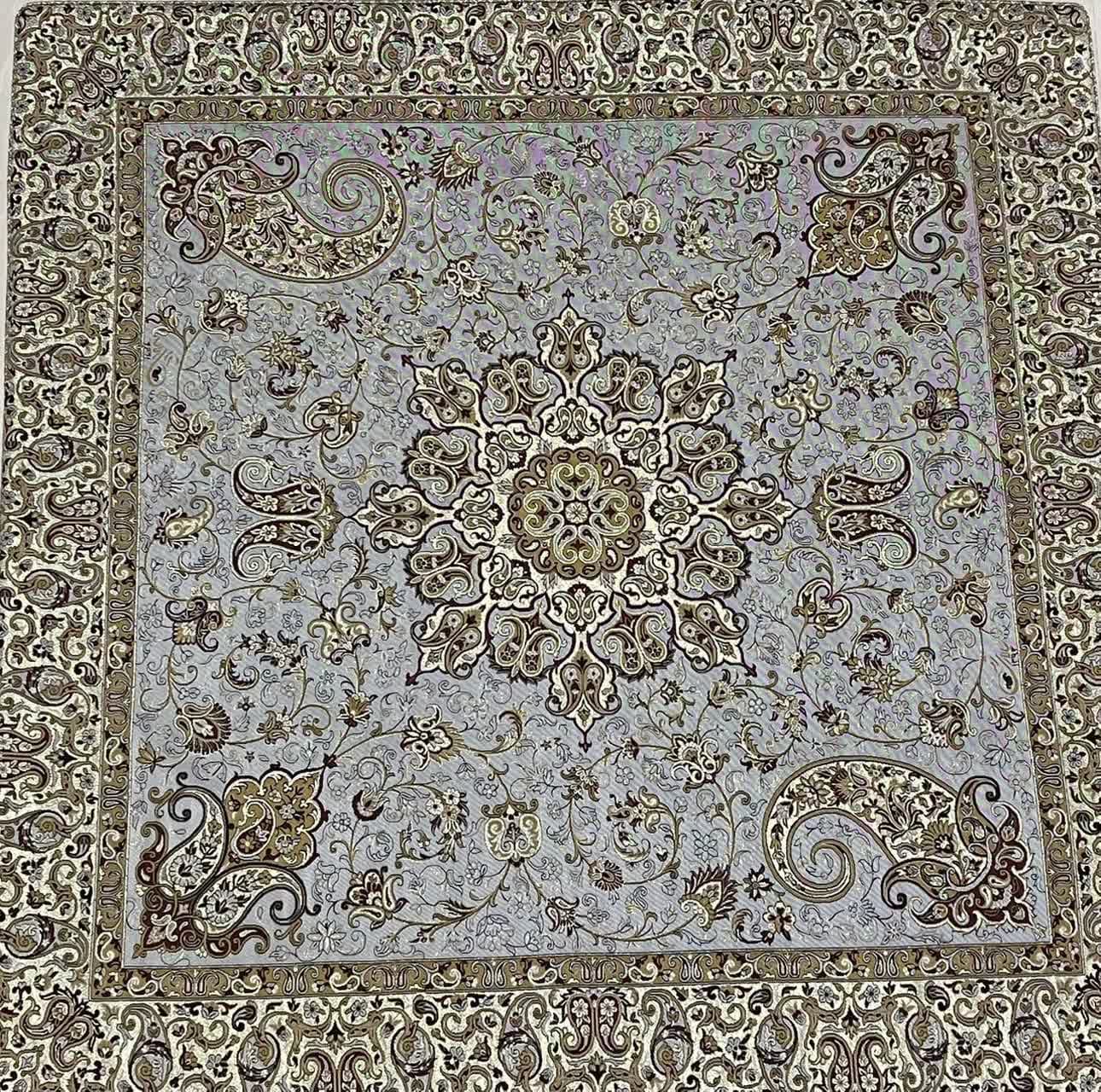 رومیزی ترمه طرح بهار ابریشم کد 25