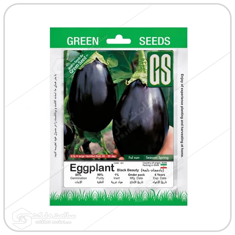 بذر بادمجان دلمه ای | پاکتی | Green Seeds