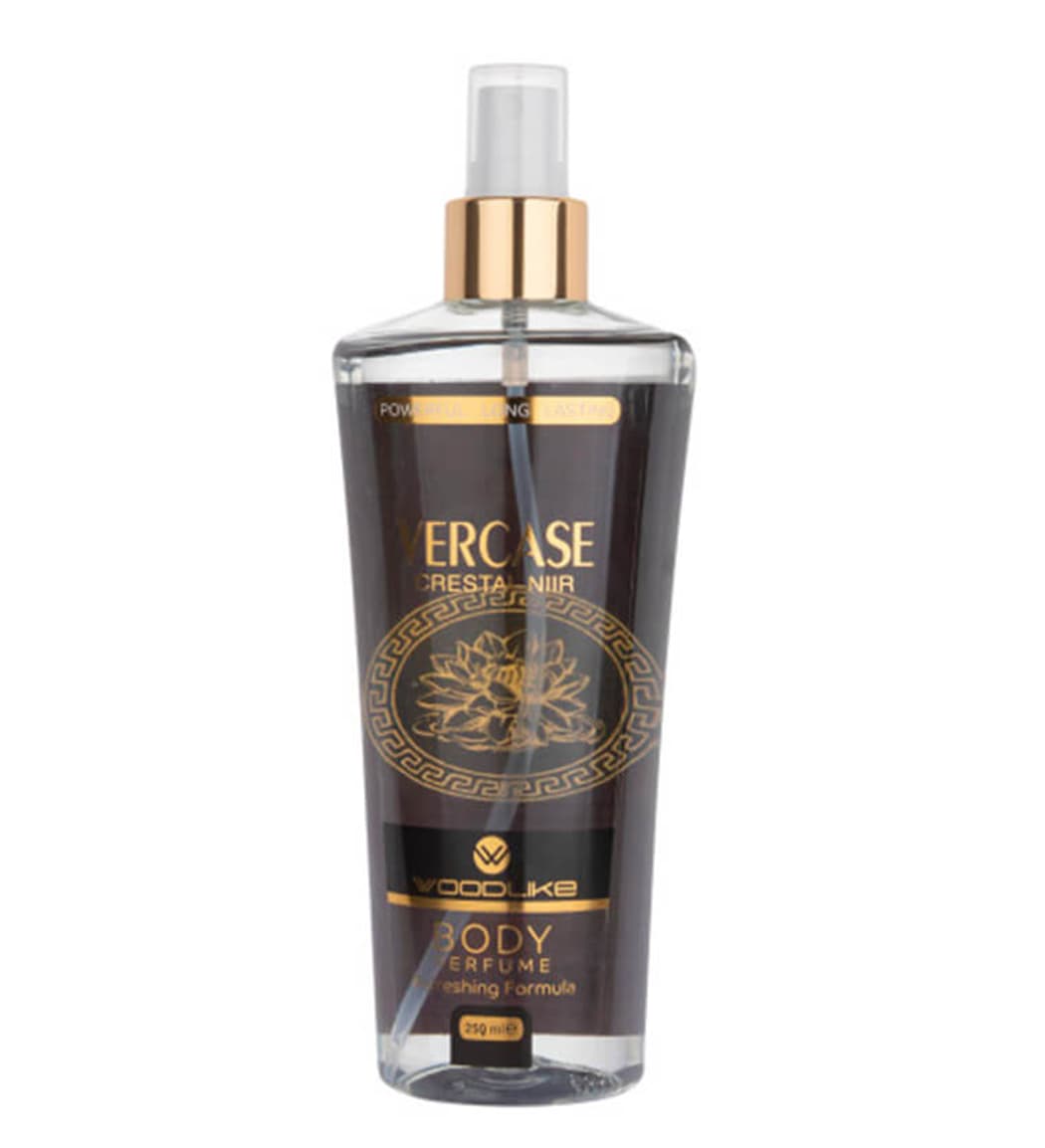 بادی اسپلش ورساچه کریستال نویر 250میل وودلایک VOODLIKE BODY PERFUME VERCASE CREETAL NIIR