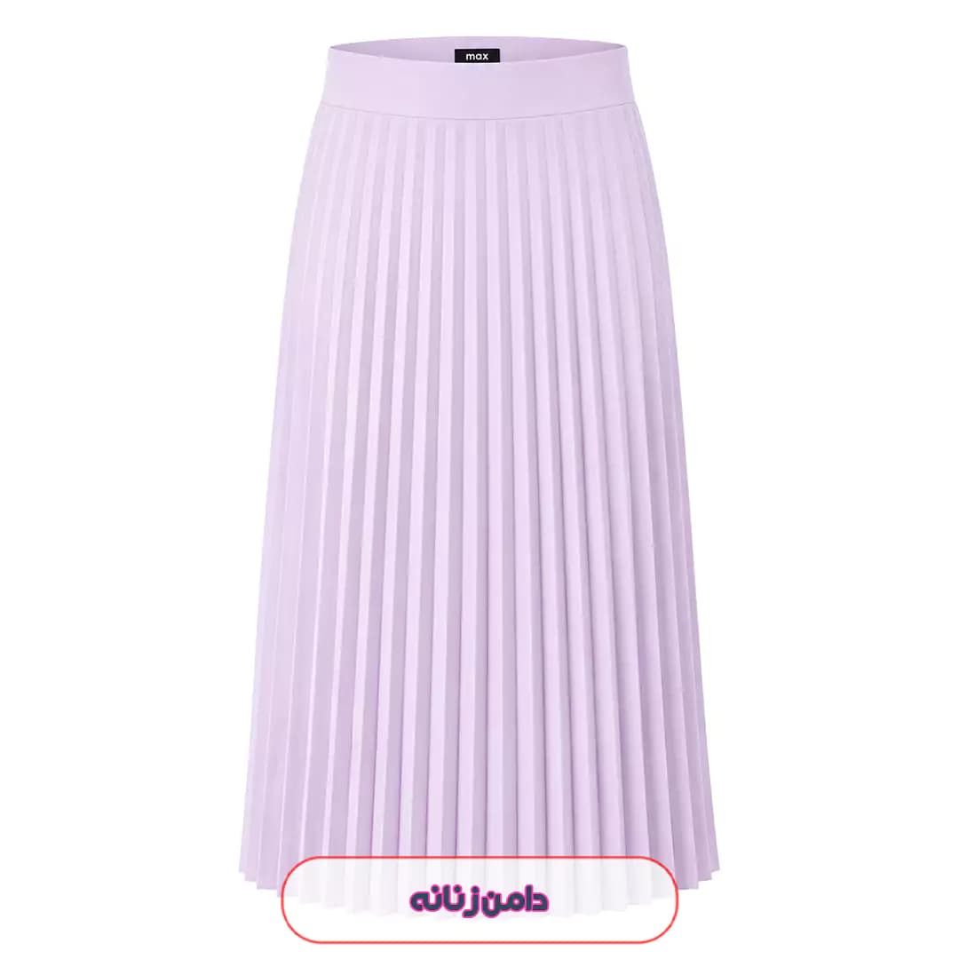دامن پلیسه یاسی کرپ مدل راسته و فون 57483