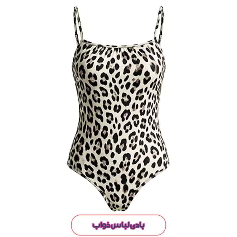 بادی لباس خواب پلنگی زنانه بندی SHEIN مدل 53360
