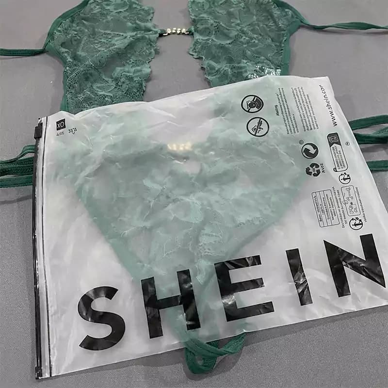 بادی لباس خواب توری سبز زنانه SHEIN مدل فانتزی 53270 — تصویر ۲