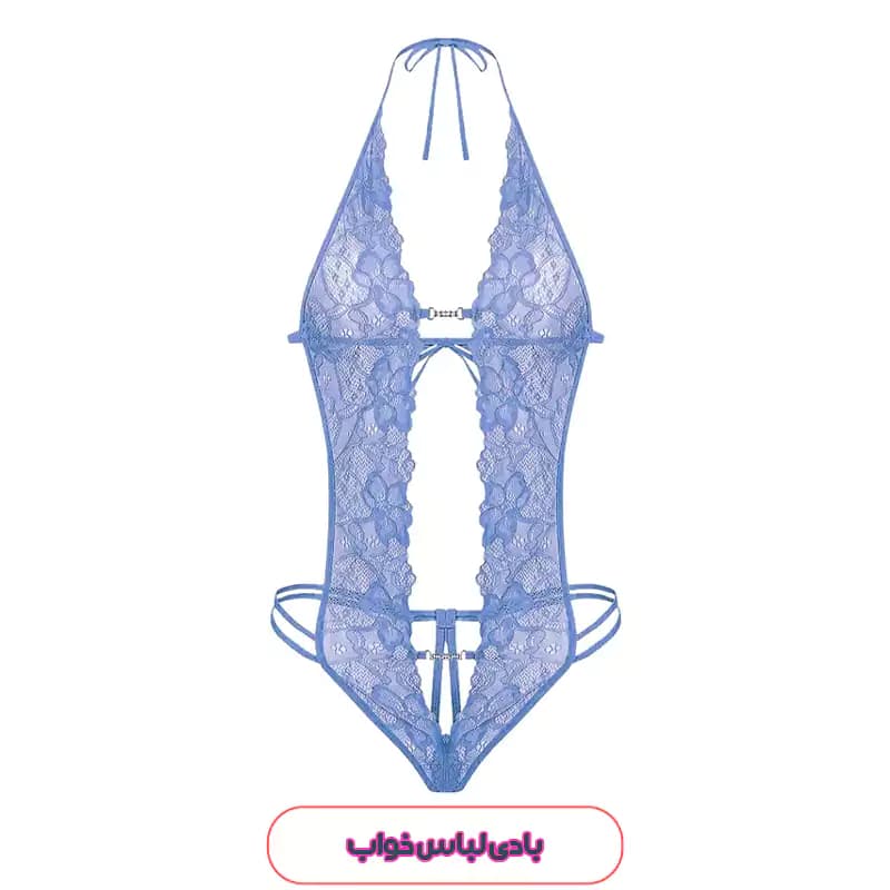 بادی لباس خواب توری آبی زنانه SHEIN مدل 52964