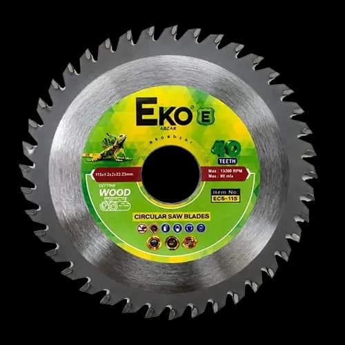 تیغه چوب بر 40 دندانه اکو سایز 115 mm