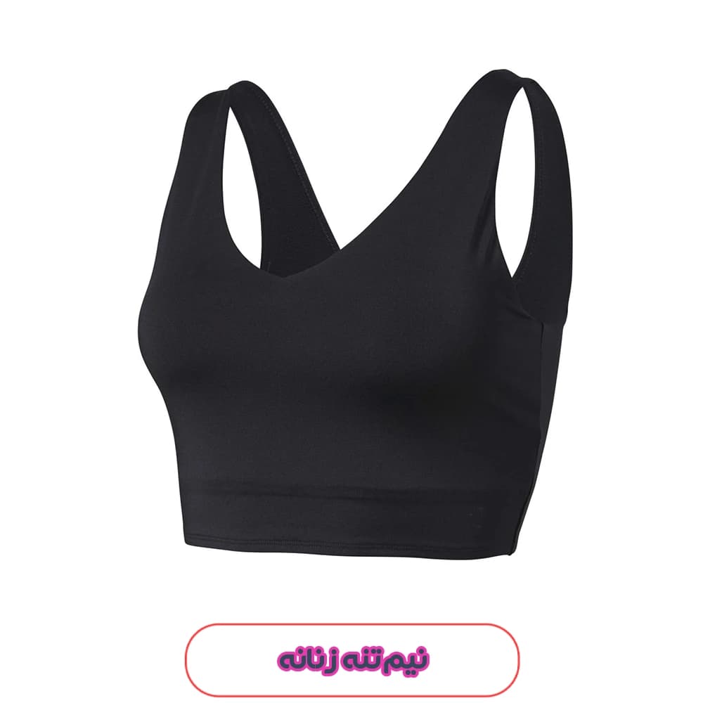 نیم تنه ورزشی مشکی زنانه کریویت مدل بند پهن 50262