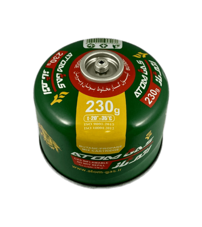 کپسول گاز کوهنوردی اتم گاز 230 گرم — تصویر ۲