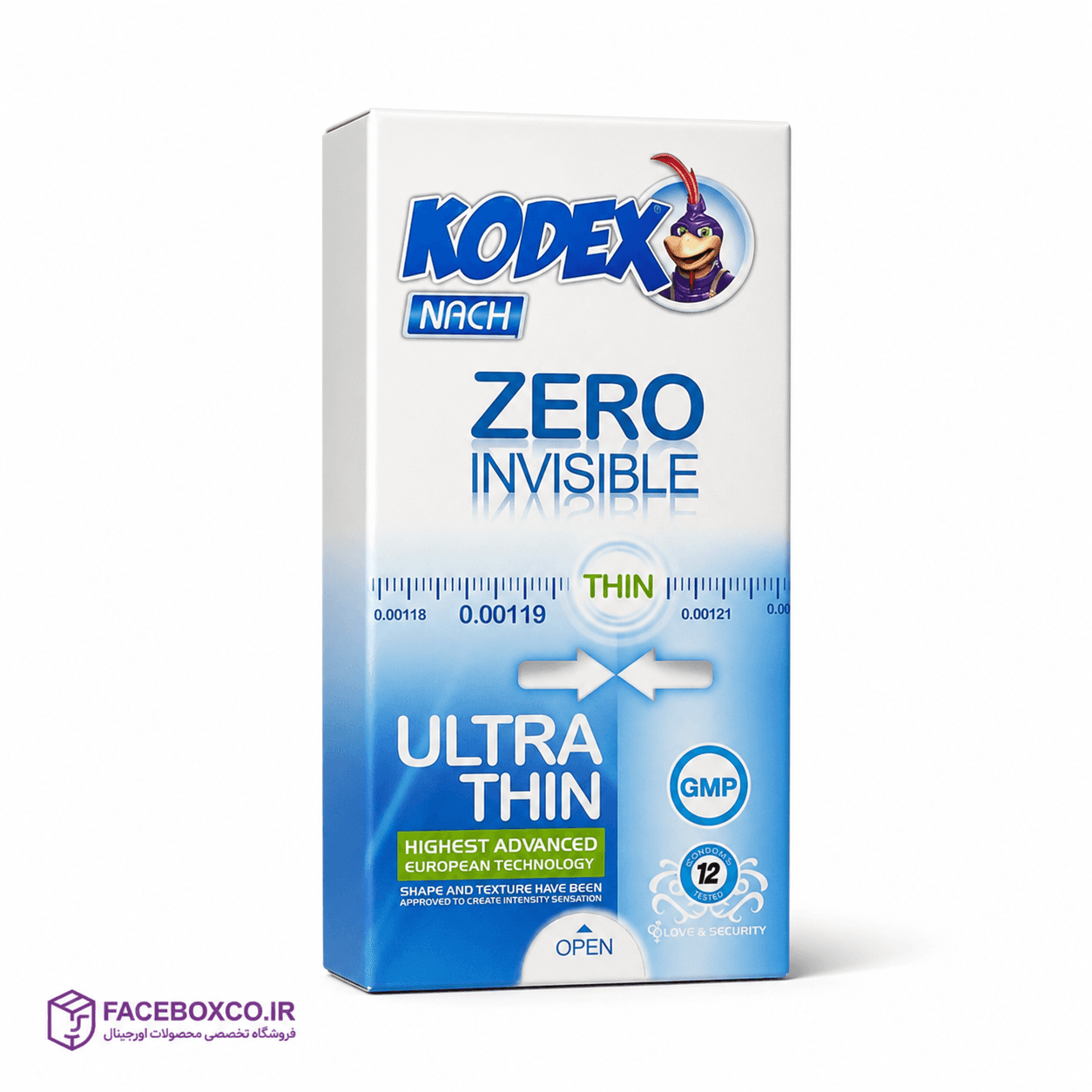 کاندوم فوق نازک کدکس مدل Zero Invisible Ultra Thin — تصویر ۲