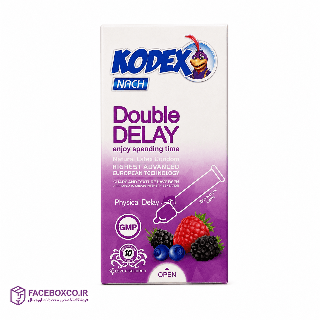 کاندوم تاخیری کدکس مدل Double Delay Physical Delay بسته 10 عددی