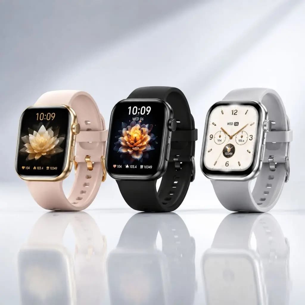 ساعت هوشمند KEQIWEAR KW99 Max با ۷ بند — تصویر ۳