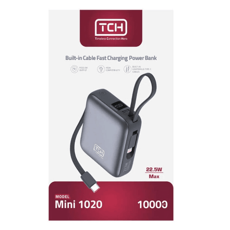 پاوربانک تی سی اچ مدل Mini 1020 ظرفیت 10000 میلی آمپر — تصویر ۵