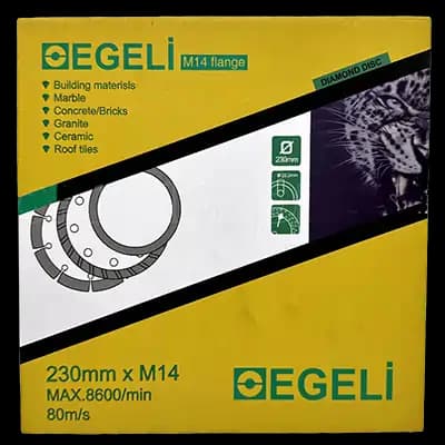 دیسک الکتروپلیت چاکدار ایگلی سایز 230 mm — تصویر ۳