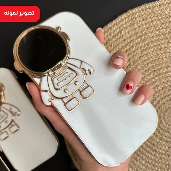 قاب فانتزی استنددار Apple iPhone 14 Pro Max طرح فضانورد دوربینی | دارای محافظ کامل دوربین — تصویر ۵