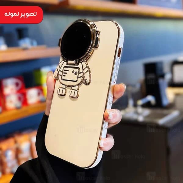 قاب فانتزی استنددار Apple iPhone 13 Pro Max طرح فضانورد | دارای محافظ دوربین — تصویر ۳